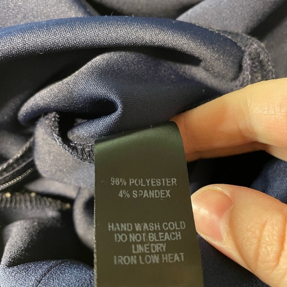 Lulus jumpsuit Stepping Out Navy Blue Sleeveless Wide Leg women’s size xs - Picture 6 of 8